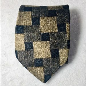 🌻3/$20 IV Front Silk Block Pattern Tie